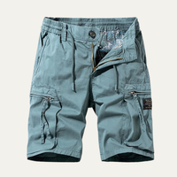 Godfrey Utility Cargo Shorts Light Blue