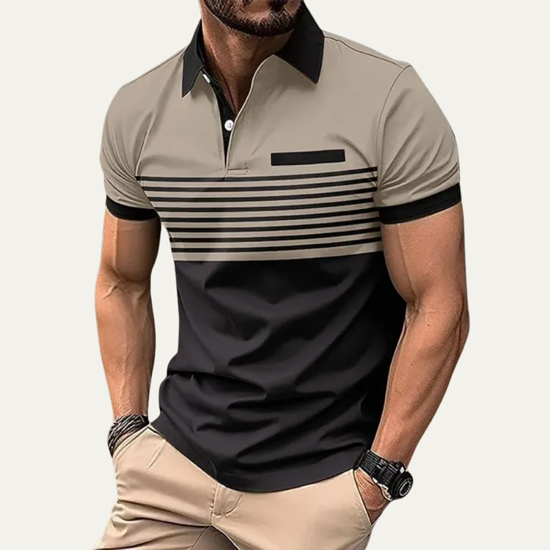 Basil polo shirt in Khaki