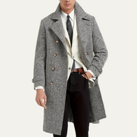 Vickery herringbone wool coat second view