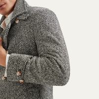 Vickery herringbone wool coat fifth view
