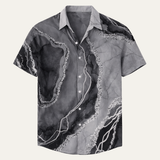 Joseph | Casual Patchwork Short Sleeve Button-Up Shirt