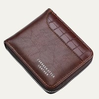 Edmund | Genuine Leather RFID Zip Wallet with Coin Pocket for Men