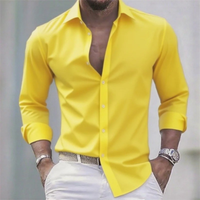 Sutton button up shirt in Yellow