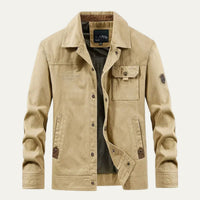 Barnaby men's utility jacket in Khaki