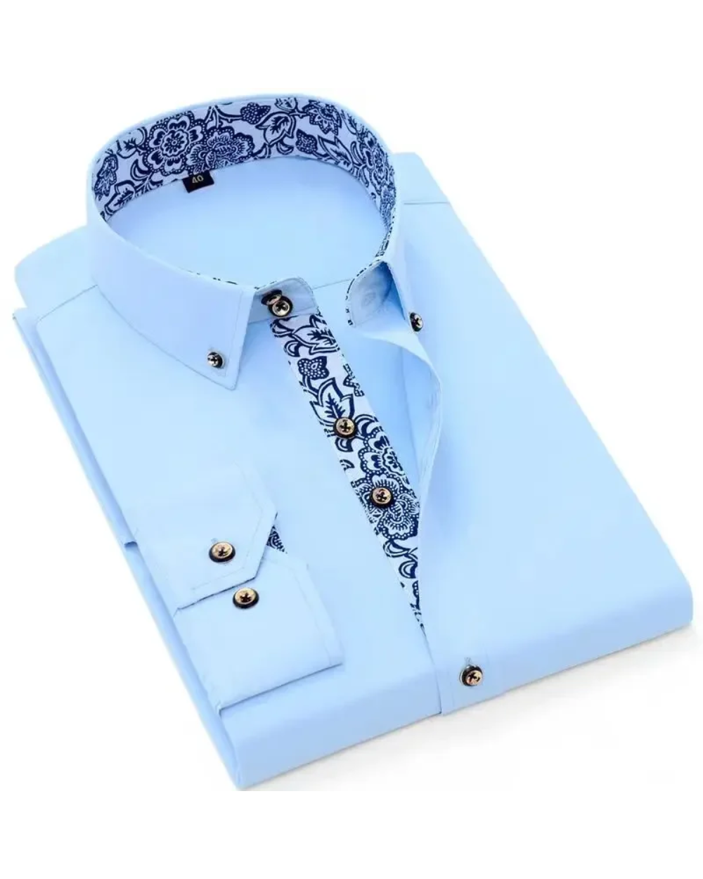 Warwick | Men's Button Down Shirt With Gold Accents
