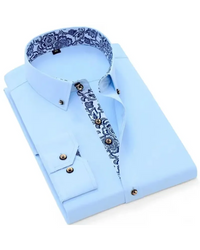 Warwick | Men's Button Down Shirt With Gold Accents