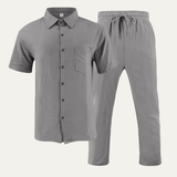 Preston | Casual Linen Summer Shirt and Trousers Set