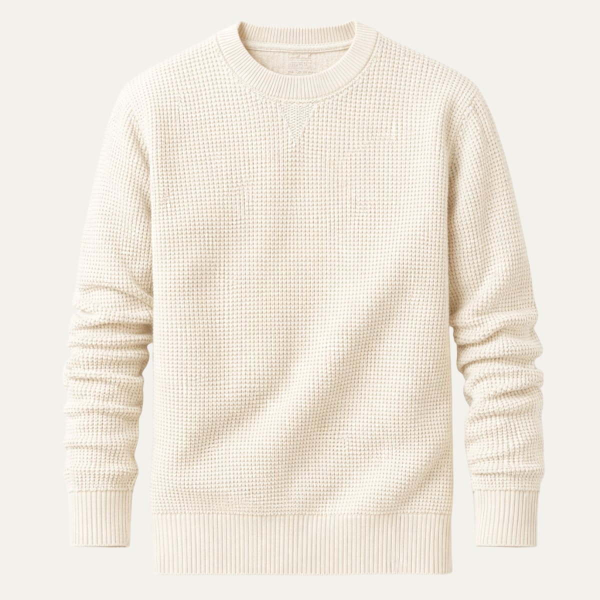 Mateo | Loose Fit Waffle Texture Knit Jumper for Men