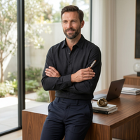 Milo | Cotton Linen Look Summer Business Shirt