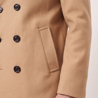 Rhys men's wool pea coat, view 10