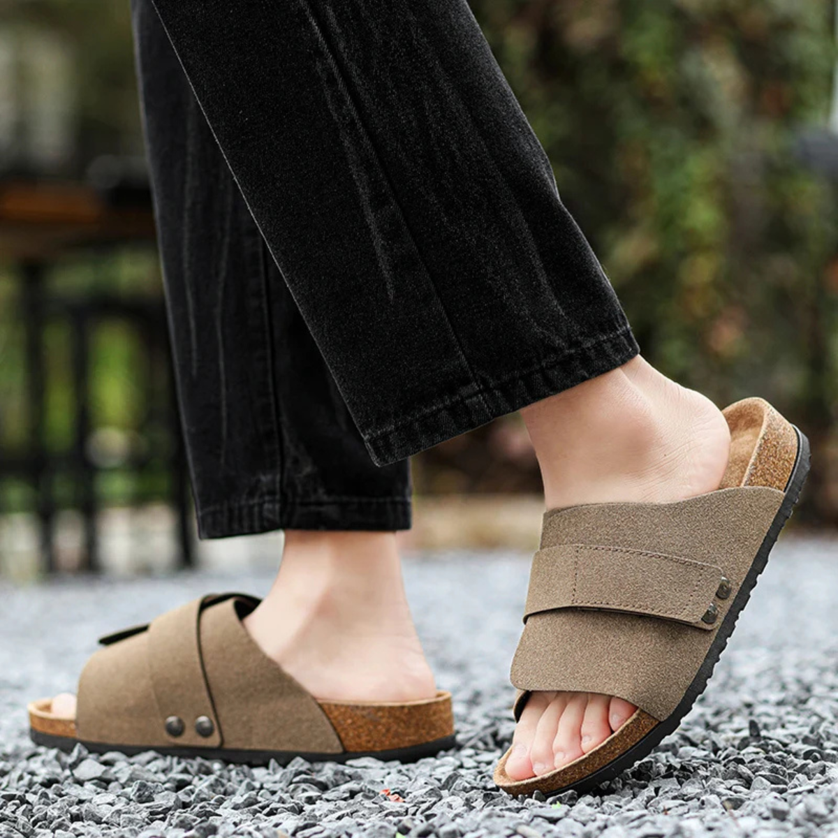 Irving | Double Strap Slide Sandals