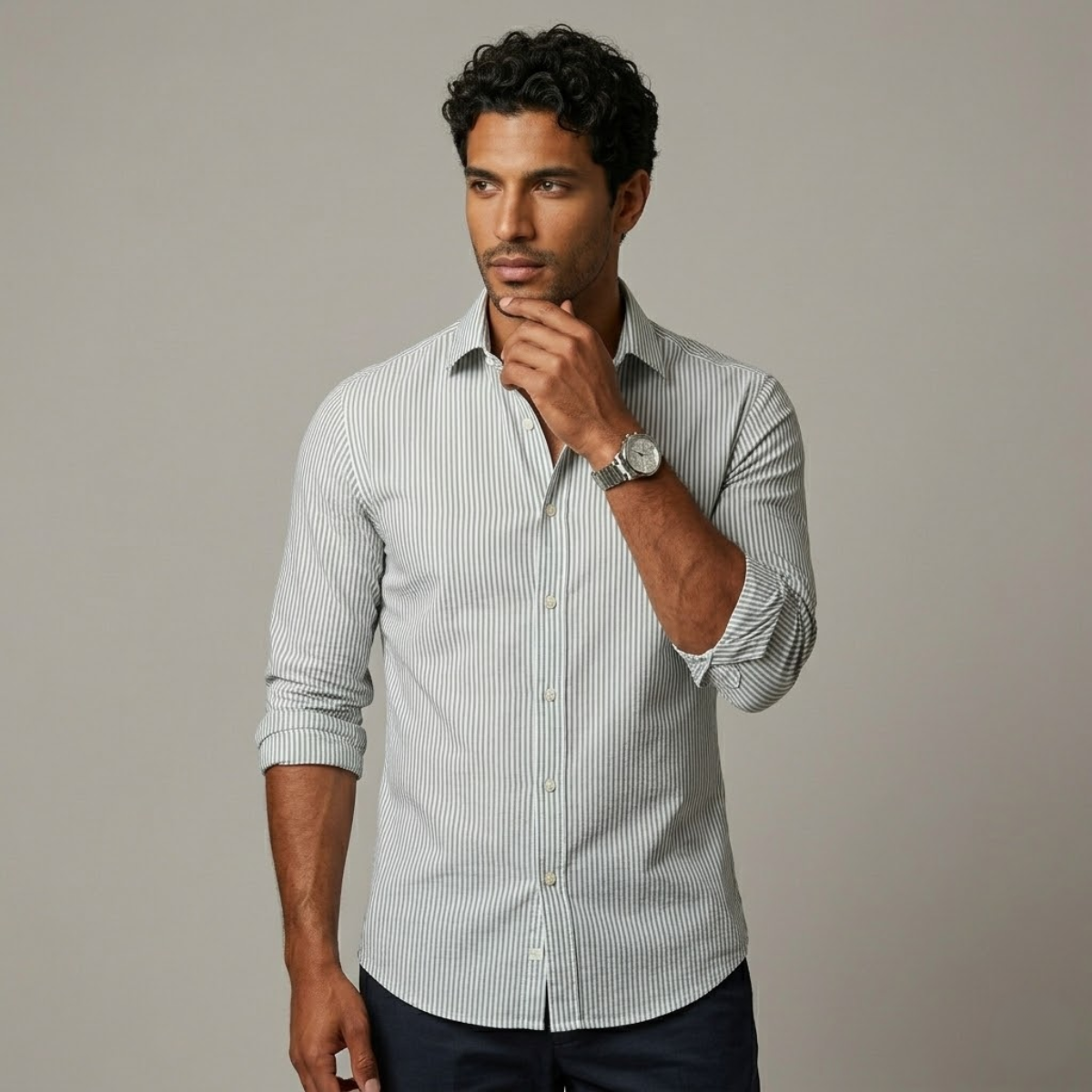 Carson shirt Light Green