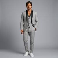 Octavius | Men's Classic 3 Piece Suit Set with Blazer, Gilet and Trousers