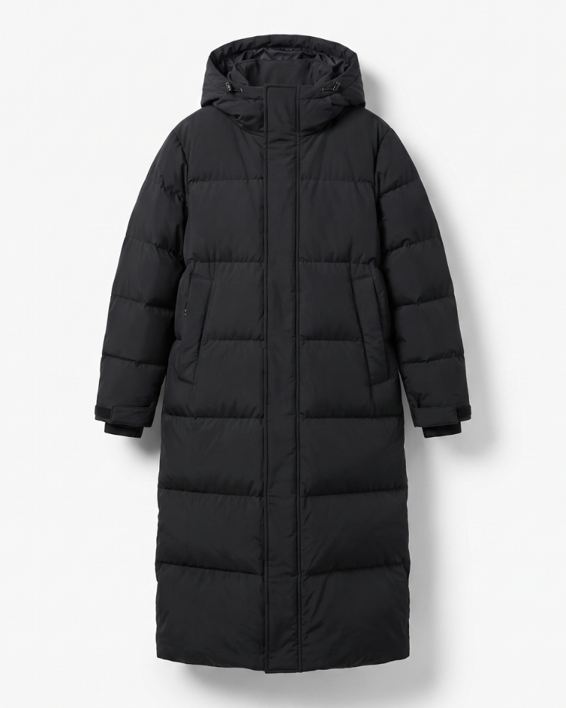 Winifred | Longline Hooded Quilted Puffer Jacket