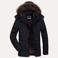 Deverell puffer jacket in Black