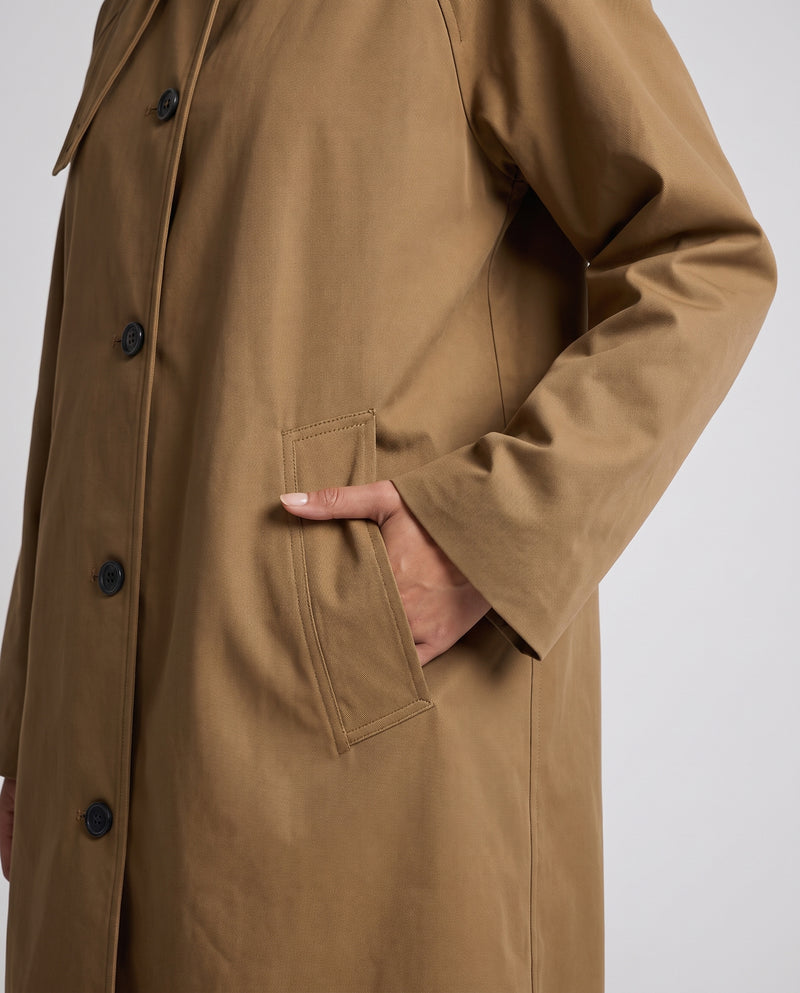 Primrose trench coat pocket and buttons detail