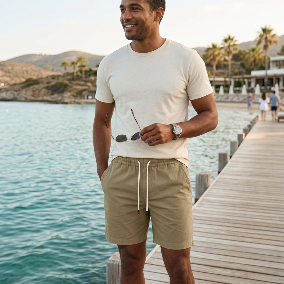 Killian | Lightweight Drawstring Cotton Shorts