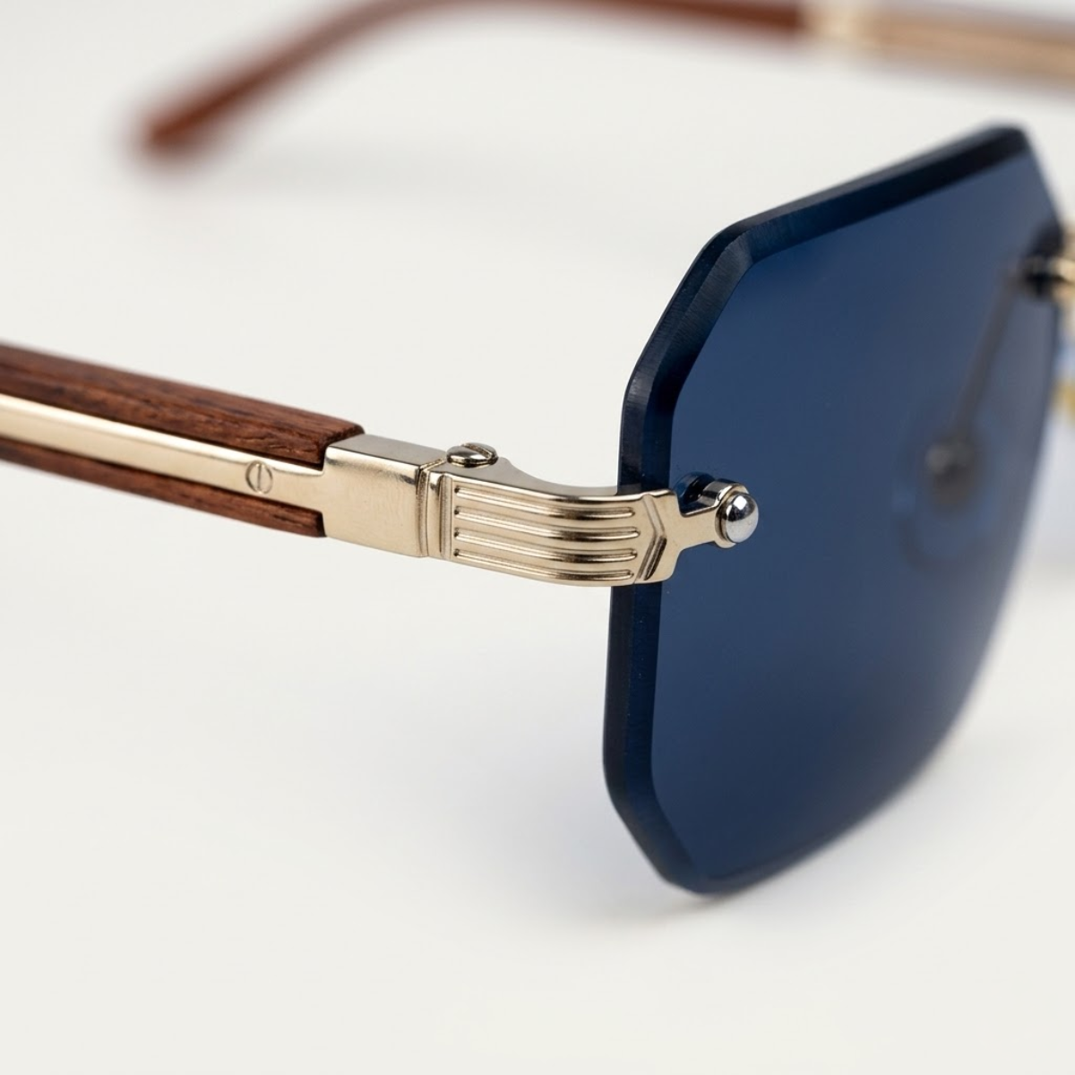 George | Vintage Rimless Sunglasses with UV Protection