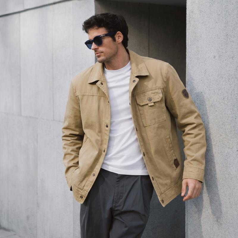 Barnaby utility jacket styled view