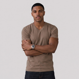 Leo | Men's V Neck Slim Fit Cotton T-Shirt