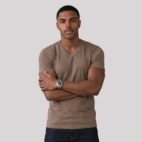 Leo | Men's V Neck Slim Fit Cotton T-Shirt
