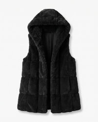 Marguerite | Hooded Quilted Longline Vest