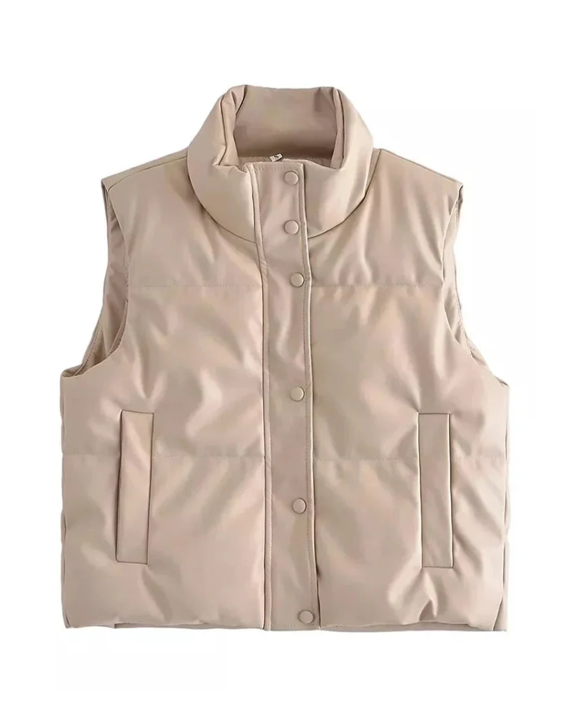 Georgiana | Quilted Sleeveless Puffer Vest