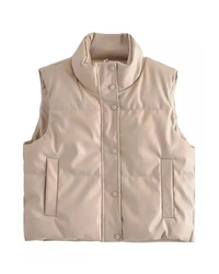 Georgiana | Quilted Sleeveless Puffer Vest