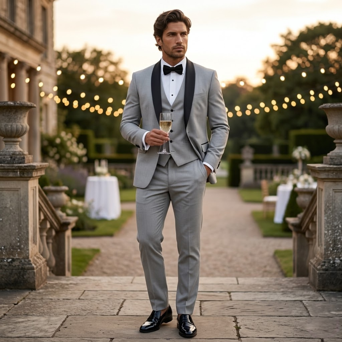 Octavius | Men's Classic 3 Piece Suit Set with Blazer, Gilet and Trousers
