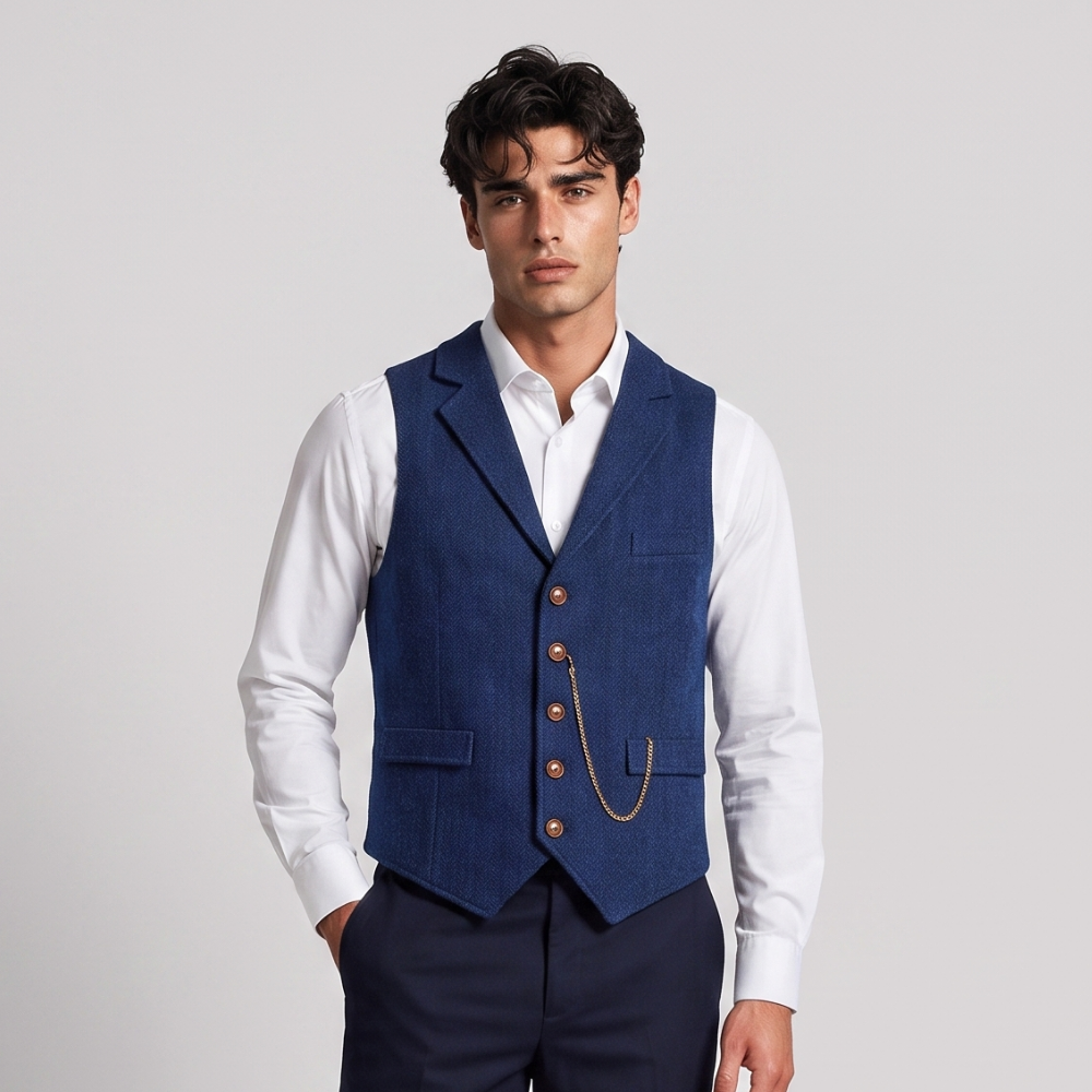 Elliot | Classic Tailored Tweed Waistcoat