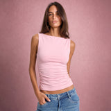 Aimee | Structured Shoulder Slim Fit Tank Top