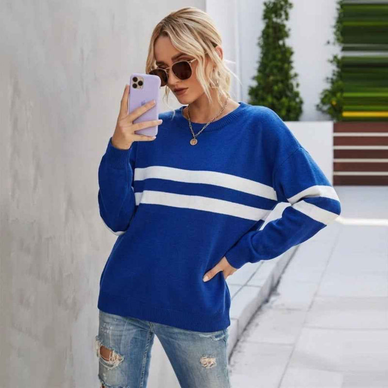 Calliope | Women's Cropped Striped Jumper
