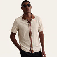 Keith | Textured Jacquard Short Sleeve Polo Shirt