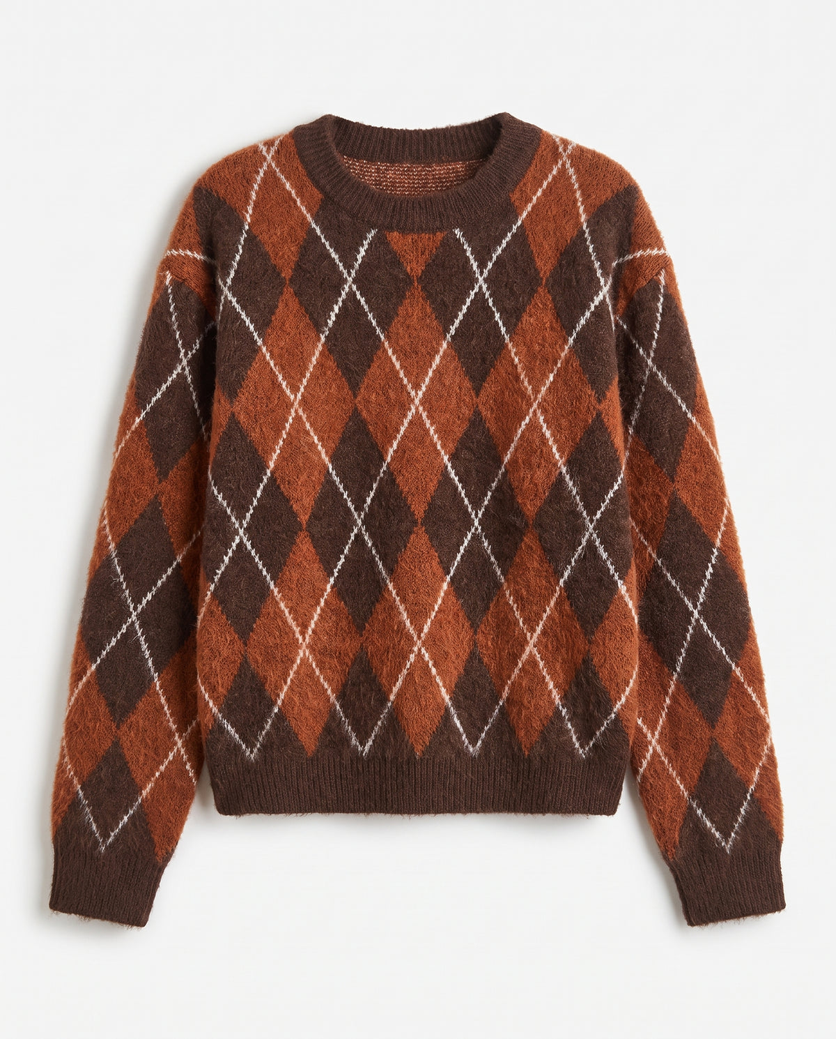 Cressida | Relaxed Argyle Knit Top