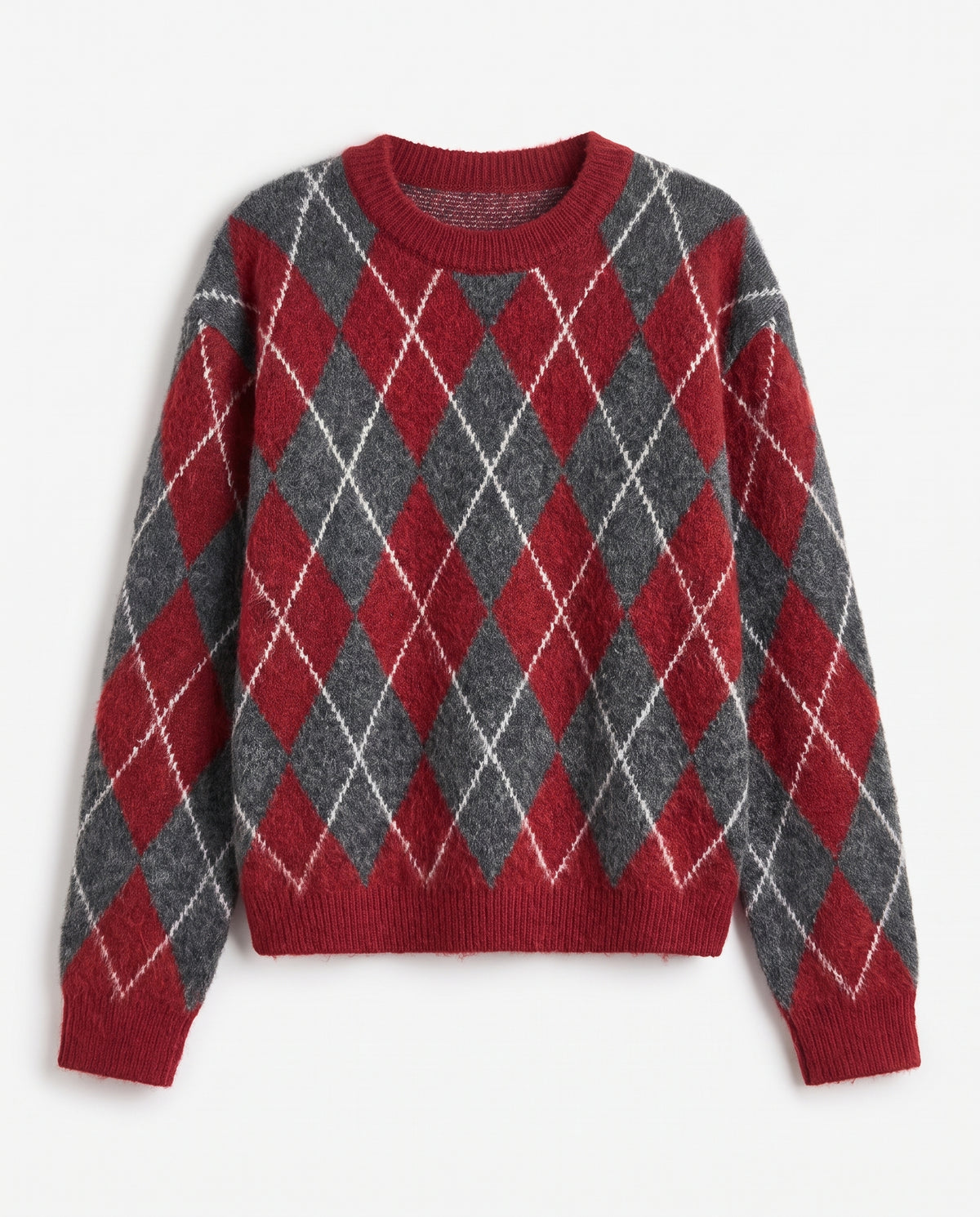 Cressida | Relaxed Argyle Knit Top