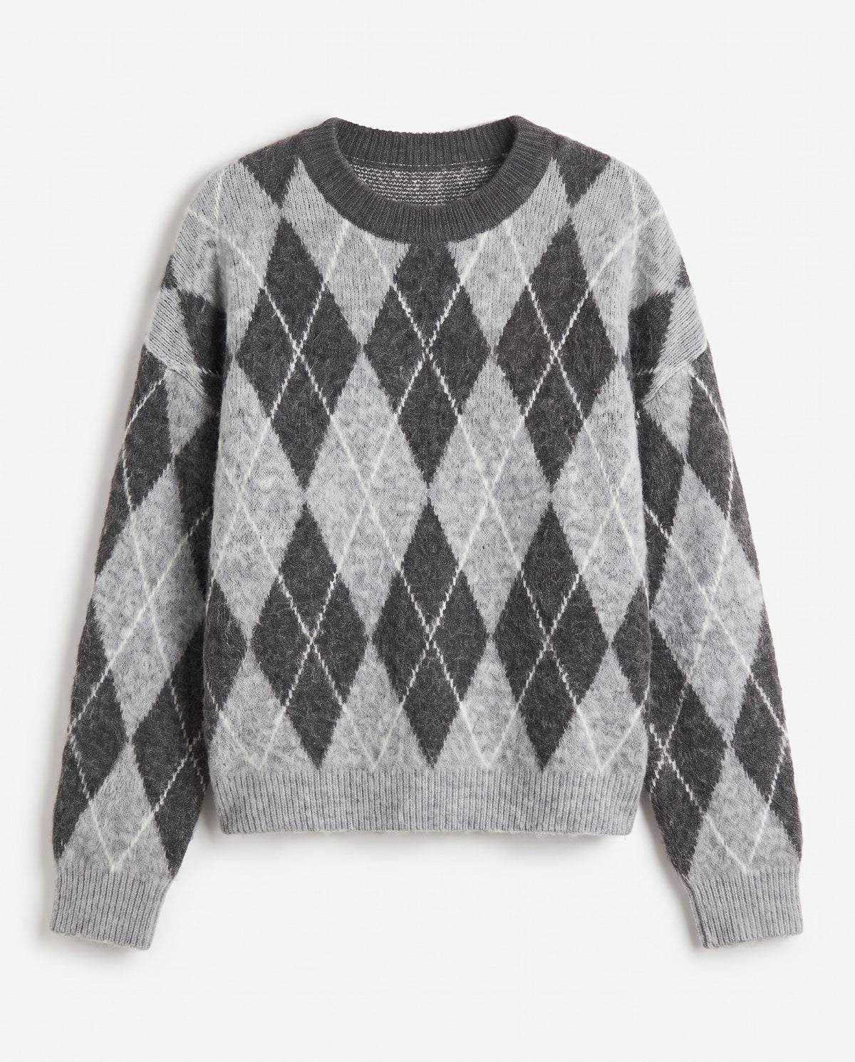 Cressida | Relaxed Argyle Knit Top