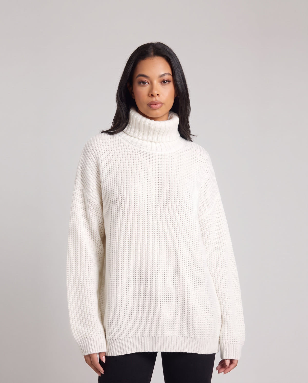 Lettice | Women's Oversized Turtleneck Jumper