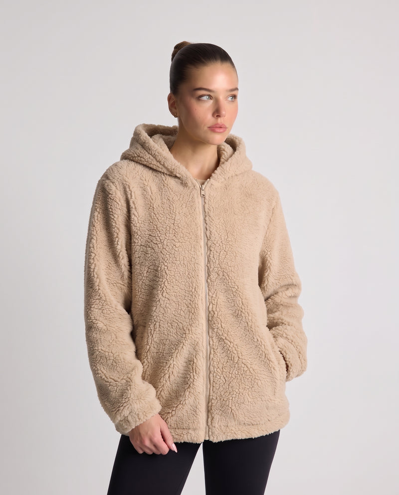 Minerva | Women's Zip-Up Hooded Fleece Jacket