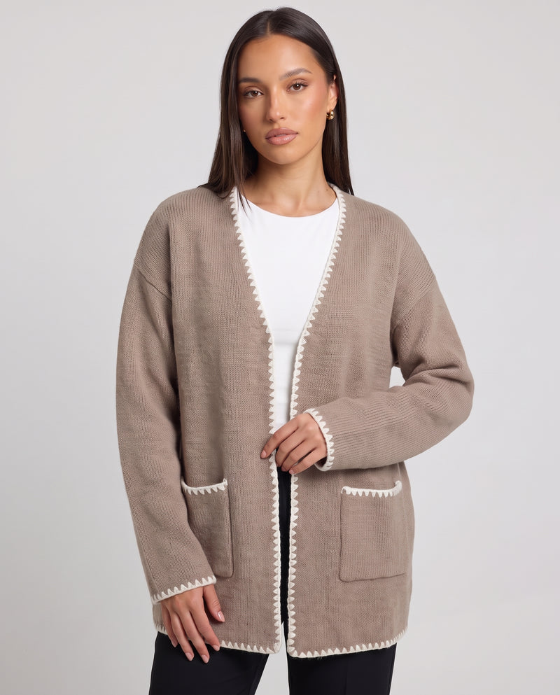 Armelle | Women's Open Front Relaxed Fit Cardigan