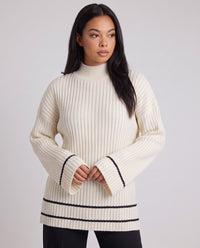 Alida | Women's Ribbed Tunic Jumper