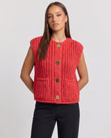 Desiree | Women's Button Front Knitted Vest