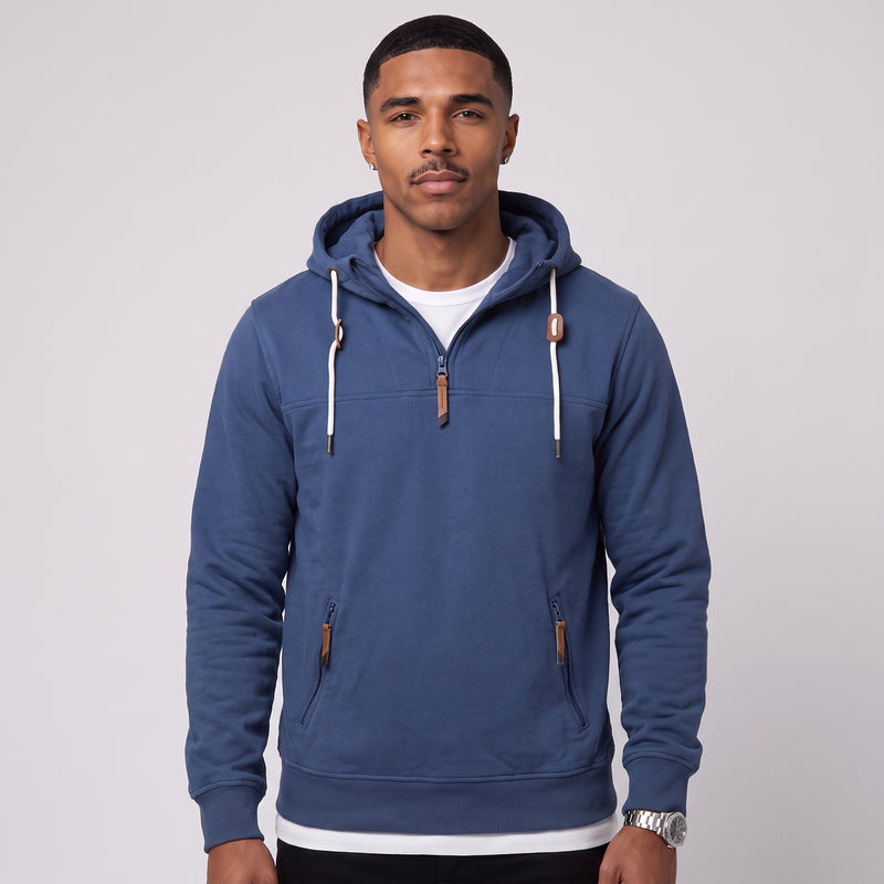 Kipling | Men's Half-Zip Pullover Hoodie with Kangaroo Pocket