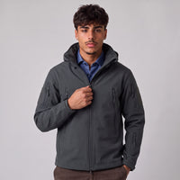 Aurelius | Men's All-Weather Rain Jacket with Hood and Zipper Pockets