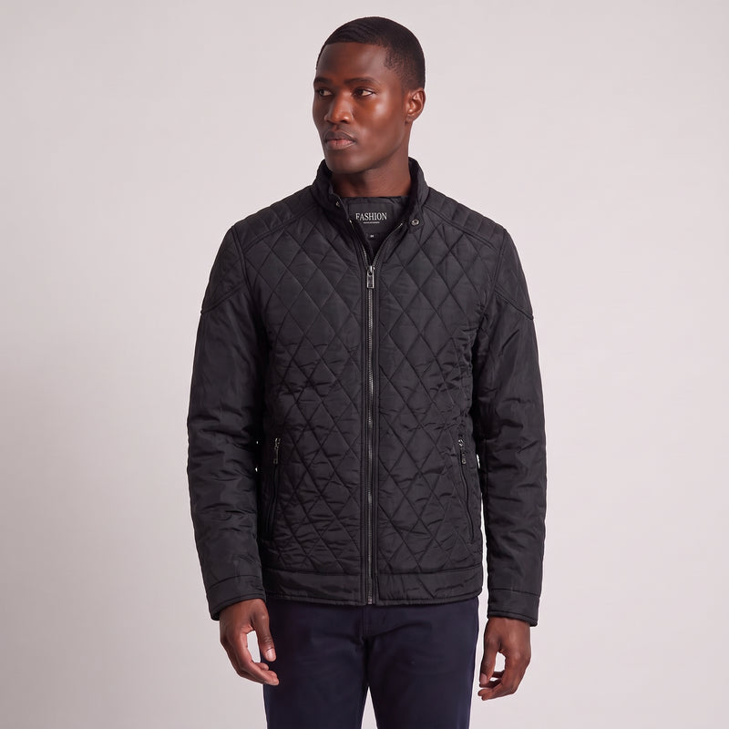 Alden | Men's Diamond Quilted Full Zip Jacket