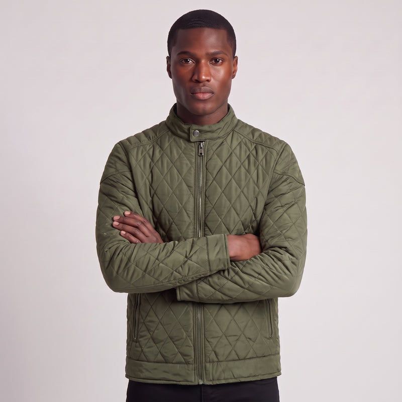 Alden | Men's Diamond Quilted Full Zip Jacket