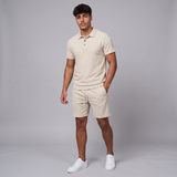 Brooks | Men's Polo Shirt and Shorts Summer Set