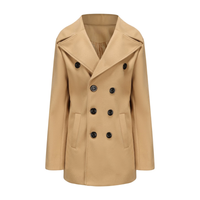 Rhys men's wool pea coat, view 11