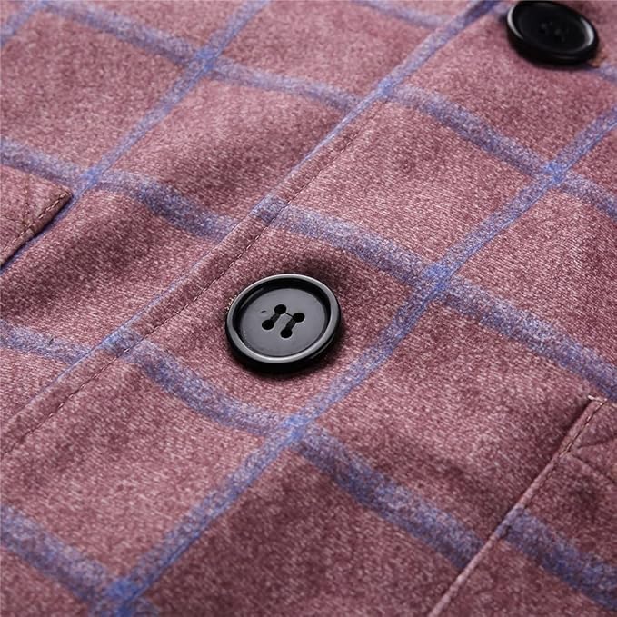 Luther | Checked Double Breasted Plaid Blazer Jacket