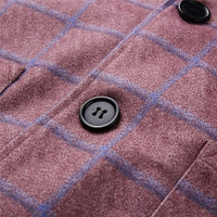 Luther | Checked Double Breasted Plaid Blazer Jacket