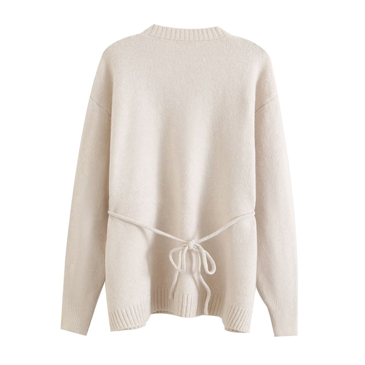 Vera | Crew Neck Sweater Cream Long Sleeve